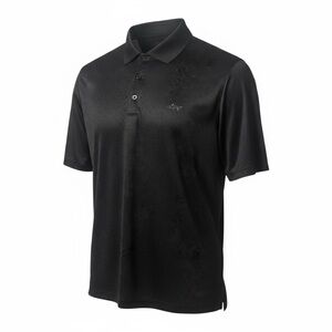 Greg Norman Performance Polo Men’s Large Short Sleeve Black Moisture Wicking